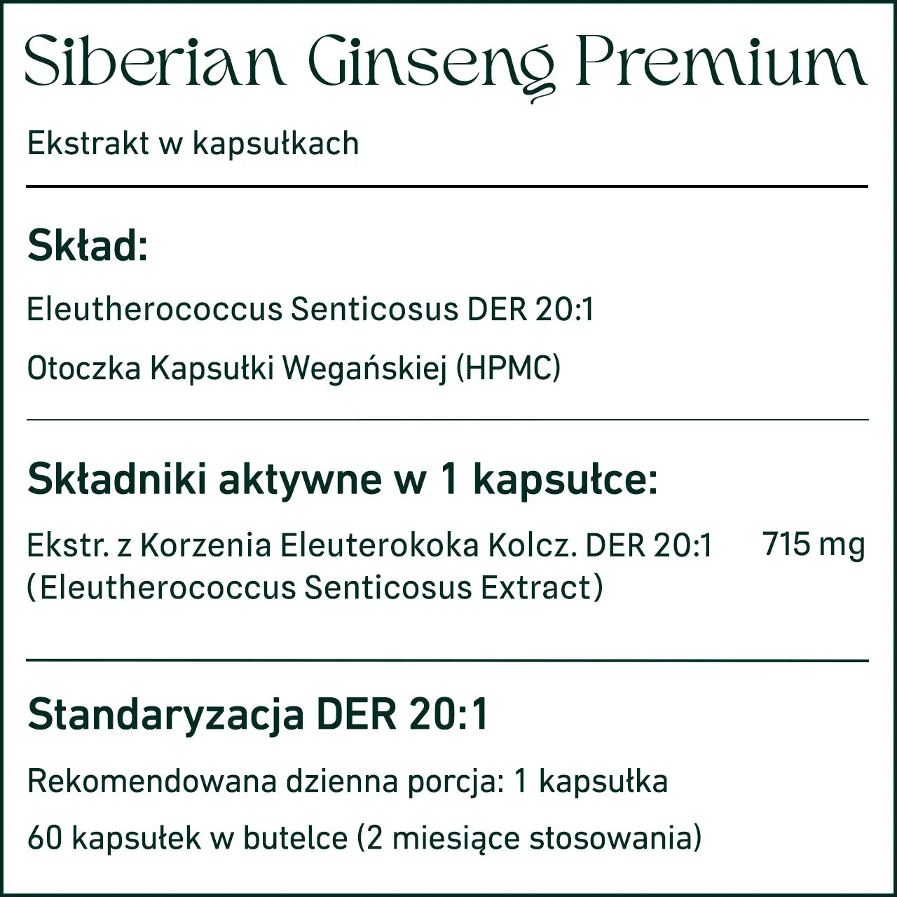 Siberian Ginseng 20:1